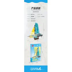 JIESTAR 58123 THUYỀN BUỒM ĐẠI DƯƠNG 65 bộ đồ chơi xếp lắp ráp ghép mô hình Technic OCEAN GOING TYPE 65 SAILBOAT Kỹ Thuật Công Nghệ Cao Mô Hình Phương Tiện 675 khối