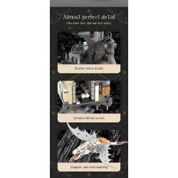 SMALL ANGLE JD026 NGÂN HÀNG PHÙ THỦY MINI GRINGOTTS bộ đồ chơi xếp lắp ráp ghép mô hình Harry Potter ACADEMY MAGIC GHOST CASTLE Chú Bé Phù Thủy 1056 khối