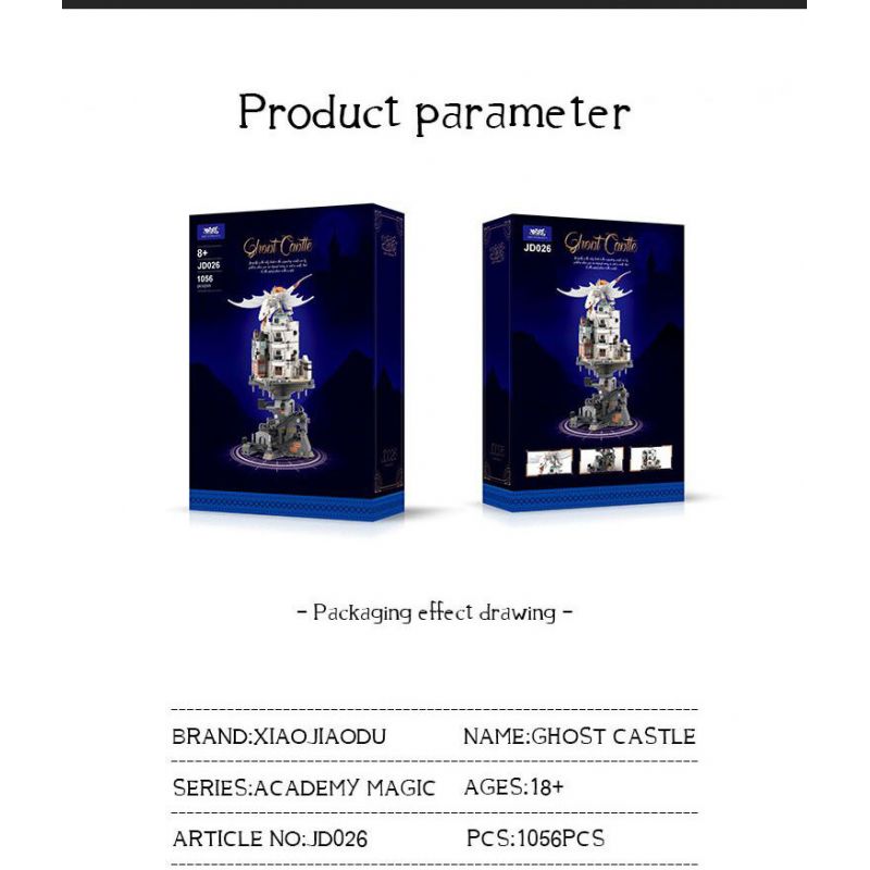 SMALL ANGLE JD026 NGÂN HÀNG PHÙ THỦY MINI GRINGOTTS bộ đồ chơi xếp lắp ráp ghép mô hình Harry Potter ACADEMY MAGIC GHOST CASTLE Chú Bé Phù Thủy 1056 khối