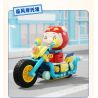 JAKI JK6835 6835 ĐỘI XE DỄ THƯƠNG PIGMAN ĐUỔI MÁY LỢN bộ đồ chơi xếp lắp ráp ghép mô hình Movie & Game MOTORCYCLE GG BOND Phim Và Trò Chơi