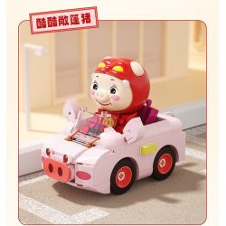 JAKI JK6837 6837 ĐỘI XE DỄ THƯƠNG PIGMAN CHÚ LỢN MUI TRẦN TUYỆT VỜI bộ đồ chơi xếp lắp ráp ghép mô hình Movie & Game CONVERTIBLE GG BOND Phim Và Trò Chơi