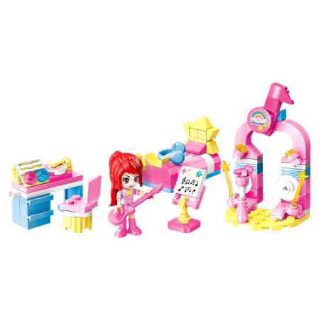 QMAN ENLIGHTEN KEEPPLEY 31019-1 PHÒNG SWEETHEART NGÔI SAO bộ đồ chơi xếp lắp ráp ghép mô hình Girl CHERRY Con Gái