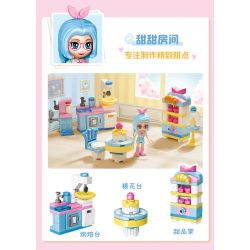 QMAN ENLIGHTEN KEEPPLEY 31019-1 PHÒNG SWEETHEART NGÔI SAO bộ đồ chơi xếp lắp ráp ghép mô hình Girl CHERRY Con Gái