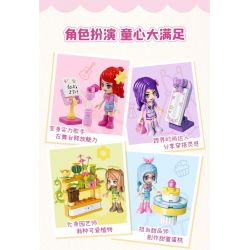 QMAN ENLIGHTEN KEEPPLEY 31019-2 PHÒNG NGƯỜI YÊU MEIMEI bộ đồ chơi xếp lắp ráp ghép mô hình Girl CHERRY Con Gái