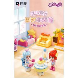 QMAN ENLIGHTEN KEEPPLEY 31019-3 CĂN PHÒNG NGỌT NGÀO bộ đồ chơi xếp lắp ráp ghép mô hình Girl CHERRY Con Gái