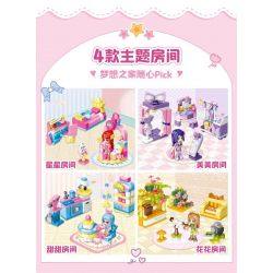 QMAN ENLIGHTEN KEEPPLEY 31019-3 CĂN PHÒNG NGỌT NGÀO bộ đồ chơi xếp lắp ráp ghép mô hình Girl CHERRY Con Gái