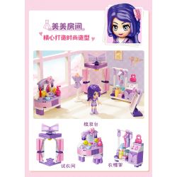 QMAN ENLIGHTEN KEEPPLEY 31019-3 CĂN PHÒNG NGỌT NGÀO bộ đồ chơi xếp lắp ráp ghép mô hình Girl CHERRY Con Gái