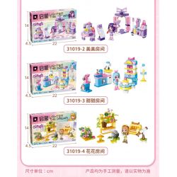 QMAN ENLIGHTEN KEEPPLEY 31019-3 CĂN PHÒNG NGỌT NGÀO bộ đồ chơi xếp lắp ráp ghép mô hình Girl CHERRY Con Gái