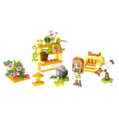 QMAN ENLIGHTEN KEEPPLEY 31019-4 PHÒNG NGƯỜI YÊU HOA bộ đồ chơi xếp lắp ráp ghép mô hình Girl CHERRY Con Gái