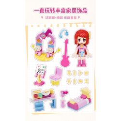 QMAN ENLIGHTEN KEEPPLEY 31019-4 PHÒNG NGƯỜI YÊU HOA bộ đồ chơi xếp lắp ráp ghép mô hình Girl CHERRY Con Gái