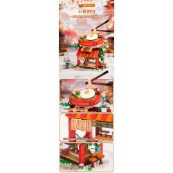 PANTASY 86506 CẢNH PHỐ NHỎ KUNG FU PANDA CỬA HÀNG MÌ XIAO ZHEN bộ đồ chơi xếp lắp ráp ghép mô hình Movie & Game Phim Và Trò Chơi 300 khối