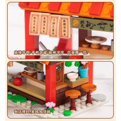 PANTASY 86506 CẢNH PHỐ NHỎ KUNG FU PANDA CỬA HÀNG MÌ XIAO ZHEN bộ đồ chơi xếp lắp ráp ghép mô hình Movie & Game Phim Và Trò Chơi 300 khối