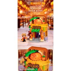 PANTASY 86508 CẢNH PHỐ NHỎ KUNG FU PANDA QUẦY TRÁI CÂY HỔ bộ đồ chơi xếp lắp ráp ghép mô hình Movie & Game Phim Và Trò Chơi 300 khối