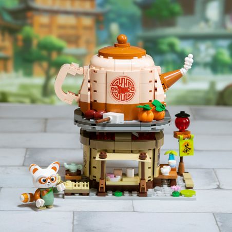 PANTASY 86507 CẢNH PHỐ NHỎ KUNG FU PANDA QUÁN TRÀ SHIFU bộ đồ chơi xếp lắp ráp ghép mô hình Movie & Game Phim Và Trò Chơi 300 khối
