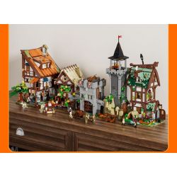 LUMIBRICKS FUNWHOLE F9027 9027 THÁP CANH THỜI TRUNG CỔ bộ đồ chơi xếp lắp ráp ghép mô hình Medieval Castle MEDIEVAL WATCHTOWER Chiến Tranh Trung Cổ 1625 khối