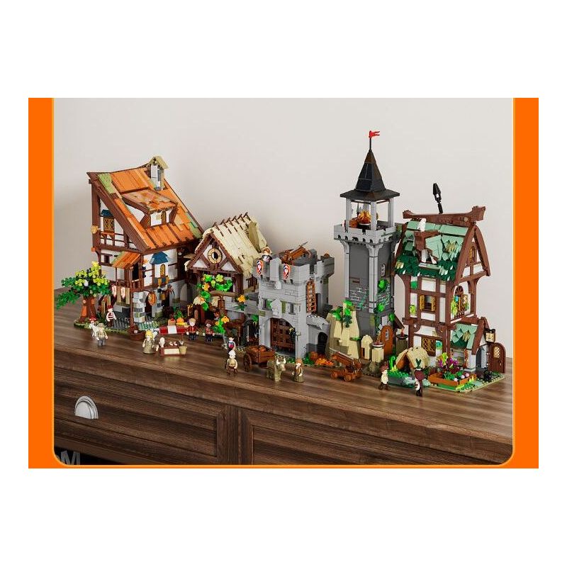 LUMIBRICKS FUNWHOLE F9027 9027 THÁP CANH THỜI TRUNG CỔ bộ đồ chơi xếp lắp ráp ghép mô hình Medieval Castle MEDIEVAL WATCHTOWER Chiến Tranh Trung Cổ 1625 khối