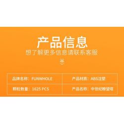 LUMIBRICKS FUNWHOLE F9027 9027 THÁP CANH THỜI TRUNG CỔ bộ đồ chơi xếp lắp ráp ghép mô hình Medieval Castle MEDIEVAL WATCHTOWER Chiến Tranh Trung Cổ 1625 khối