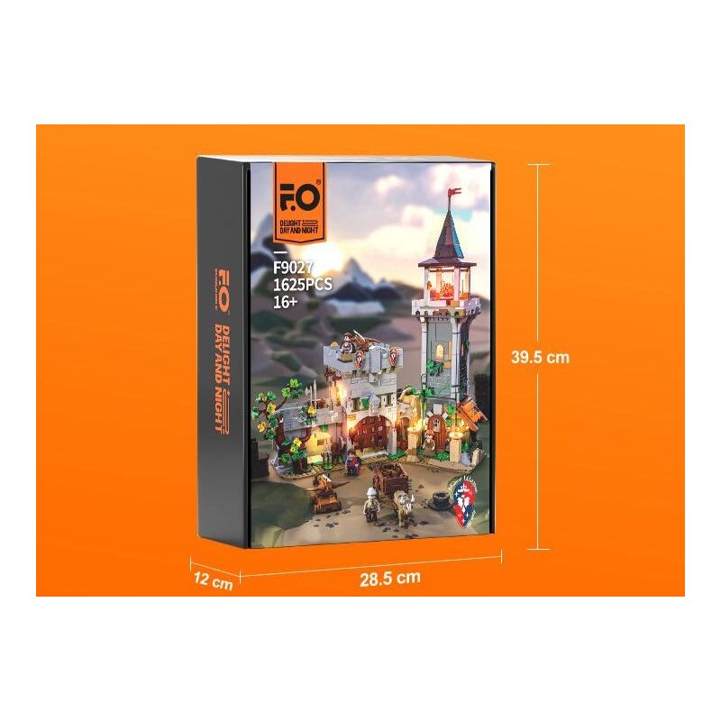 LUMIBRICKS FUNWHOLE F9027 9027 THÁP CANH THỜI TRUNG CỔ bộ đồ chơi xếp lắp ráp ghép mô hình Medieval Castle MEDIEVAL WATCHTOWER Chiến Tranh Trung Cổ 1625 khối