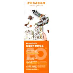 LUMIBRICKS FUNWHOLE F9027 9027 THÁP CANH THỜI TRUNG CỔ bộ đồ chơi xếp lắp ráp ghép mô hình Medieval Castle MEDIEVAL WATCHTOWER Chiến Tranh Trung Cổ 1625 khối