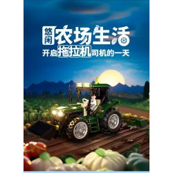 LUMIBRICKS FUNWHOLE F9205 9205 MÁY KÉO bộ đồ chơi xếp lắp ráp ghép mô hình City Thành Phố 367 khối