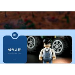 LUMIBRICKS FUNWHOLE F9205 9205 MÁY KÉO bộ đồ chơi xếp lắp ráp ghép mô hình City Thành Phố 367 khối