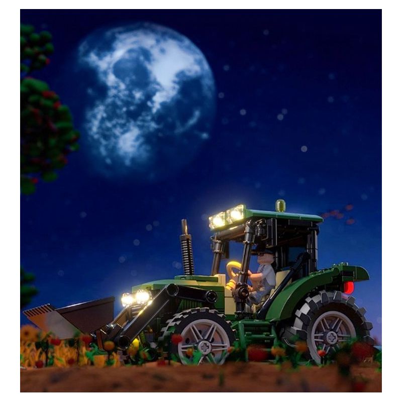 LUMIBRICKS FUNWHOLE F9205 9205 MÁY KÉO bộ đồ chơi xếp lắp ráp ghép mô hình City Thành Phố 367 khối