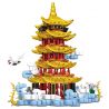 LE YI 67017 THÁP HẠC VÀNG bộ đồ chơi xếp lắp ráp ghép mô hình Architecture Công Trình Kiến Trúc 536 khối