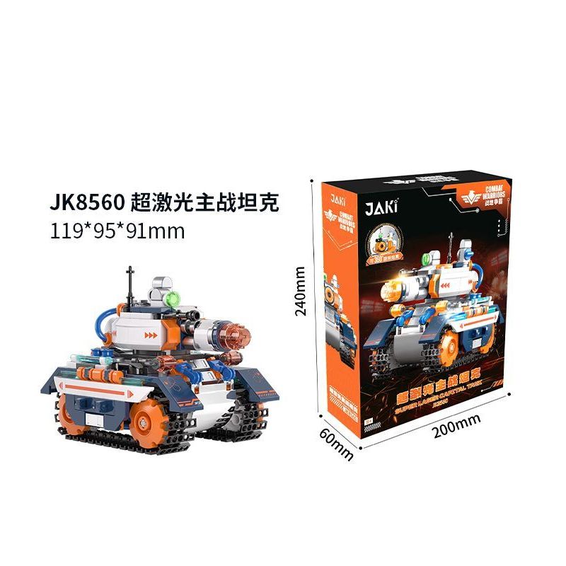 JAKI JK8560 8560 CHIẾN TRƯỜNG XE TĂNG CHÍNH SUPER LASER bộ đồ chơi xếp lắp ráp ghép mô hình Military Army SUPER LASER CAPITAL TANK Quân Sự Bộ Đội