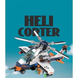 JAKI JK8561 8561 CHIẾN TRƯỜNG MÁY BAY TRỰC THĂNG HYPER PULSE bộ đồ chơi xếp lắp ráp ghép mô hình Military Army SUPER PULSE HELICOPTER Quân Sự Bộ Đội