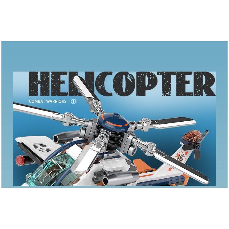 JAKI JK8561 8561 CHIẾN TRƯỜNG MÁY BAY TRỰC THĂNG HYPER PULSE bộ đồ chơi xếp lắp ráp ghép mô hình Military Army SUPER PULSE HELICOPTER Quân Sự Bộ Đội