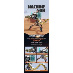 JAKI JK8563 8563 CHIẾN TRƯỜNG SÚNG MÁY HẠNG NẶNG SIÊU LASER bộ đồ chơi xếp lắp ráp ghép mô hình Military Army SUPER LASER HEAVY MACHINE GUN Quân Sự Bộ Đội