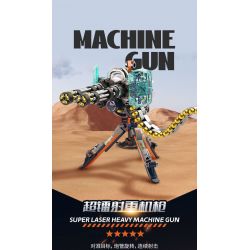 JAKI JK8563 8563 CHIẾN TRƯỜNG SÚNG MÁY HẠNG NẶNG SIÊU LASER bộ đồ chơi xếp lắp ráp ghép mô hình Military Army SUPER LASER HEAVY MACHINE GUN Quân Sự Bộ Đội