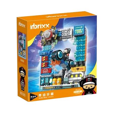 INBRIXX 881505 GẤU BÔNG CUỘC ĐUA THÀNH PHỐ TEDDY bộ đồ chơi xếp lắp ráp ghép mô hình TEDDY CITY RACING