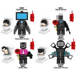 KOPF KF6230 6230 KF3058 3058 KF3059 3059 KF3060 3060 KF3061 3061 KF3062 3062 KF3063 3063 KF3064 3064 KF3065 3065 NGƯỜI VỆ SINH 8 LOẠI bộ đồ chơi xếp lắp ráp ghép mô hình Movie & Game SKIBIDI TOILET Phim Và Trò Chơi