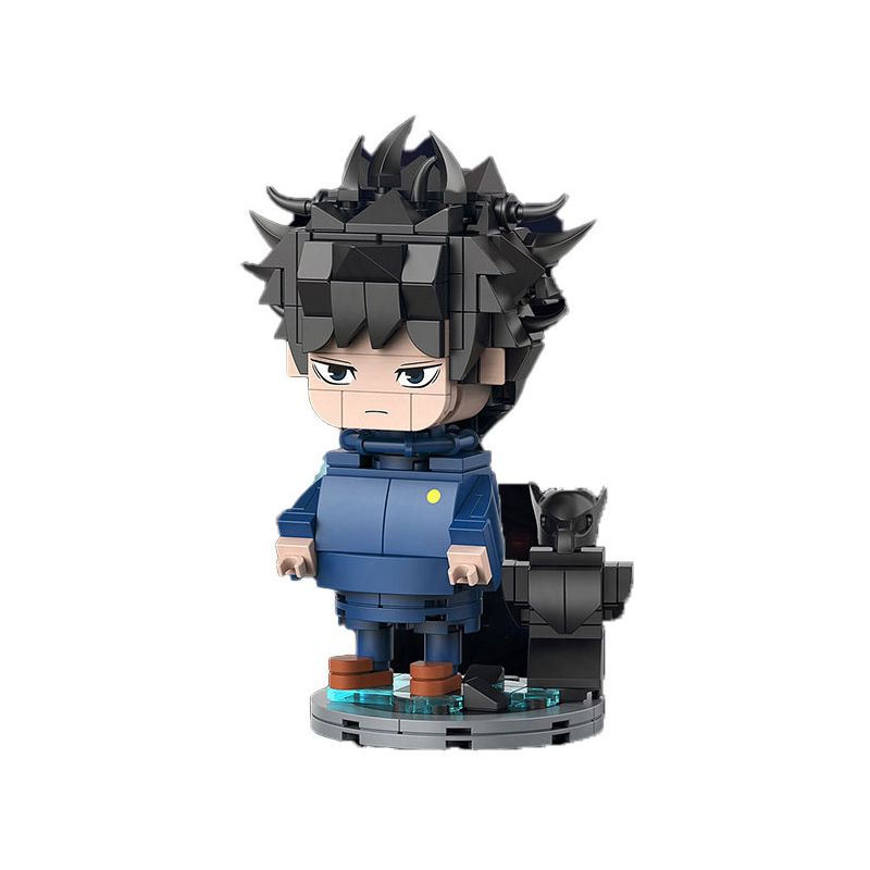 YOLOPARK 40006 TRẢ LẠI PHÉP THUẬT BÚP BÊ XÂY DỰNG FUSHIGURO MEGUMI bộ đồ chơi xếp lắp ráp ghép mô hình Movie & Game BIG HEAD BRICKS 03 Phim Và Trò Chơi