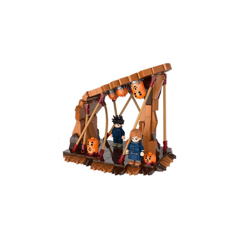 YOLOPARK 40010 non  PHÉP THUẬT HỒI ĐÁP CẢNH MEGUMI FUSHIGURO ROSE KUGIZAKI bộ đồ chơi xếp lắp ráp ghép mô hình Movie & Game BRICKS SCENE 03 Phim Và Trò Chơi
