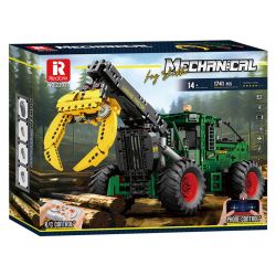 REOBRIX 22027 MÁY KÉO TRƯỢT bộ đồ chơi xếp lắp ráp ghép mô hình Technic LOG SKIDDER Kỹ Thuật Công Nghệ Cao Mô Hình Phương Tiện 1741 khối