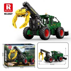 REOBRIX 22027 MÁY KÉO TRƯỢT bộ đồ chơi xếp lắp ráp ghép mô hình Technic LOG SKIDDER Kỹ Thuật Công Nghệ Cao Mô Hình Phương Tiện 1741 khối