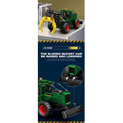 REOBRIX 22027 MÁY KÉO TRƯỢT bộ đồ chơi xếp lắp ráp ghép mô hình Technic LOG SKIDDER Kỹ Thuật Công Nghệ Cao Mô Hình Phương Tiện 1741 khối