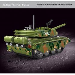 TYGOLL T4033 4033 BÌNH ĐIỀU KHIỂN TỪ XA 99A bộ đồ chơi xếp lắp ráp ghép mô hình Military Army Quân Sự Bộ Đội 676 khối