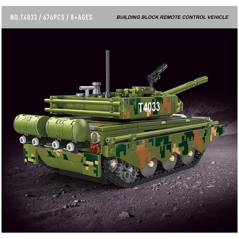 TYGOLL T4033 4033 BÌNH ĐIỀU KHIỂN TỪ XA 99A bộ đồ chơi xếp lắp ráp ghép mô hình Military Army Quân Sự Bộ Đội 676 khối