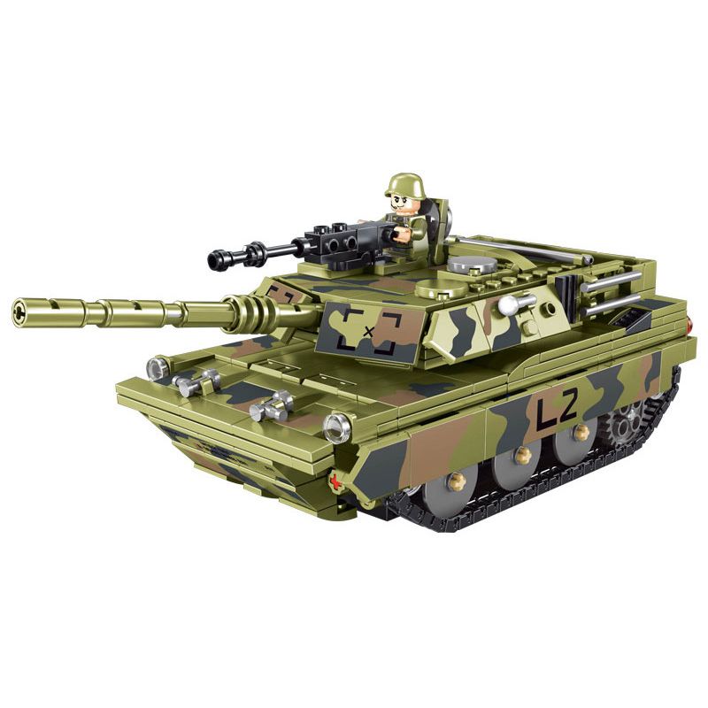 TAGORE T4034 4034 non Lego XE TĂNG ĐIỀU KHIỂN TỪ XA M1A2 bộ đồ chơi xếp lắp ráp ghép mô hình Military Army Quân Sự Bộ Đội 676 khối