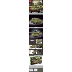 TYGOLL T4034 4034 XE TĂNG ĐIỀU KHIỂN TỪ XA M1A2 bộ đồ chơi xếp lắp ráp ghép mô hình Military Army Quân Sự Bộ Đội 676 khối