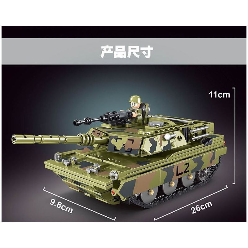 TYGOLL T4034 4034 XE TĂNG ĐIỀU KHIỂN TỪ XA M1A2 bộ đồ chơi xếp lắp ráp ghép mô hình Military Army Quân Sự Bộ Đội 676 khối