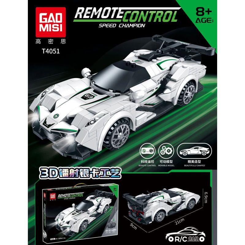 GAOMISI T4051 4051 APOLLO bộ đồ chơi xếp lắp ráp ghép mô hình Racers Đua Tốc Độ 393 khối