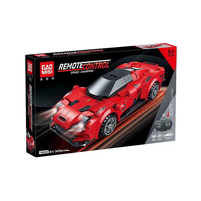 GAOMISI T4052 4052 FERRARI bộ đồ chơi xếp lắp ráp ghép mô hình Racers Đua Tốc Độ 379 khối