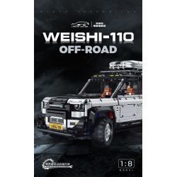 GULY 10620 LAND ROVER DEFENDER 110 XE ĐỊA HÌNH 1:8 tỷ lệ 1:8 bộ đồ chơi xếp lắp ráp ghép mô hình Technic WEISHI-110 OFF-ROAD Kỹ Thuật Công Nghệ Cao Mô Hình Phương Tiện 5268 khối