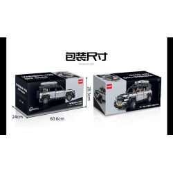 GULY 10620 LAND ROVER DEFENDER 110 XE ĐỊA HÌNH 1:8 tỷ lệ 1:8 bộ đồ chơi xếp lắp ráp ghép mô hình Technic WEISHI-110 OFF-ROAD Kỹ Thuật Công Nghệ Cao Mô Hình Phương Tiện 5268 khối