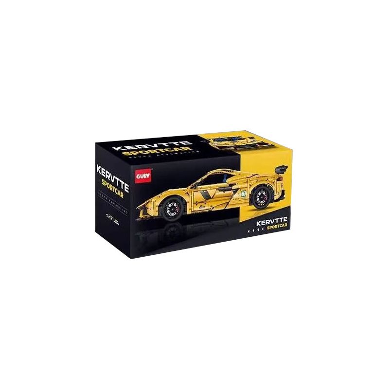 GULY 10622 TÀU HỘ TỐNG 1:8 tỷ lệ 1:8 bộ đồ chơi xếp lắp ráp ghép mô hình Technic KERVTTE SPORTCAR Kỹ Thuật Công Nghệ Cao Mô Hình Phương Tiện 3788 khối