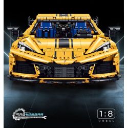 GULY 10622 TÀU HỘ TỐNG 1:8 tỷ lệ 1:8 bộ đồ chơi xếp lắp ráp ghép mô hình Technic KERVTTE SPORTCAR Kỹ Thuật Công Nghệ Cao Mô Hình Phương Tiện 3788 khối